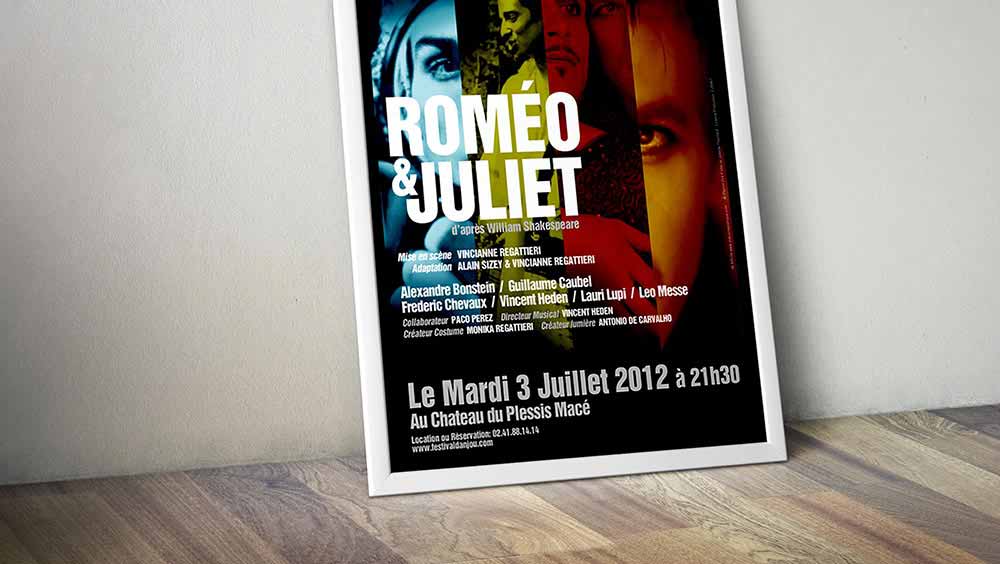 Création d’affiche pas cher pour un spectacle musical Affiche pour un spectacle musical Romeo et Juliet