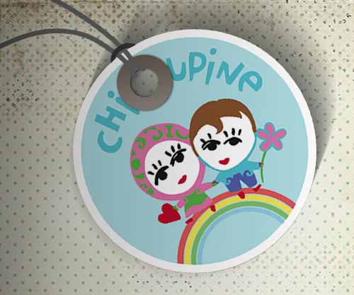 Création de logo pour vente de vêtements pour enfants Chipoupine