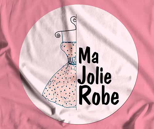 Création de logo pour un site E-commerce Vente de vêtement en ligne Ma Jolie Robe