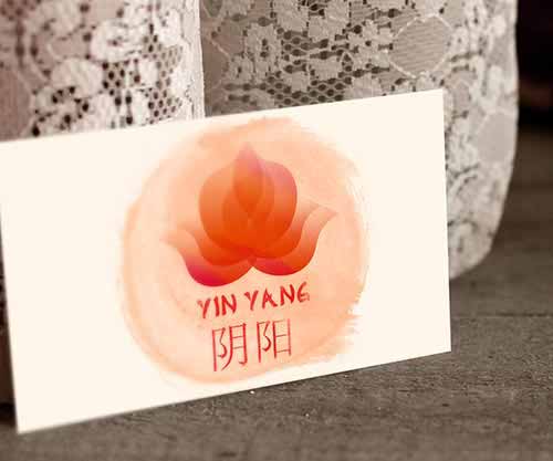 Création de logo pour un salon de beauté Asiatique Salon de beauté Yin Yang