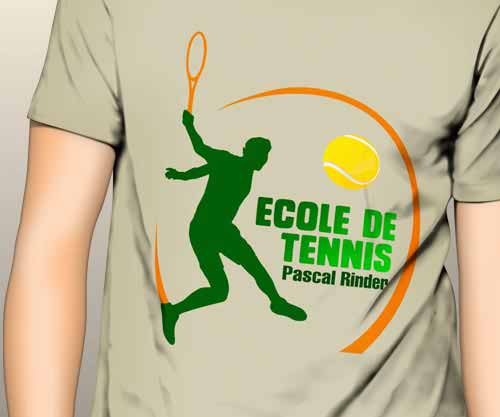 Création de logo pour une école de tennis École de Tennis