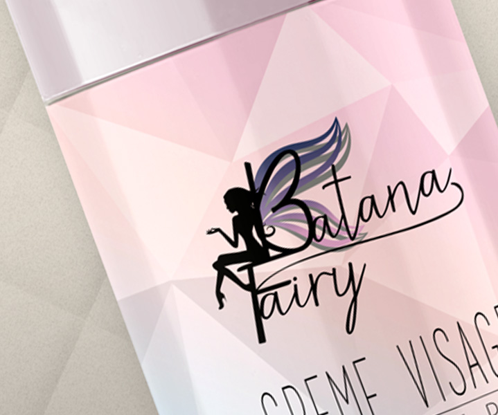 Création de logo  Cosmétique Pour la vente de produits de beauté Batana Fairy