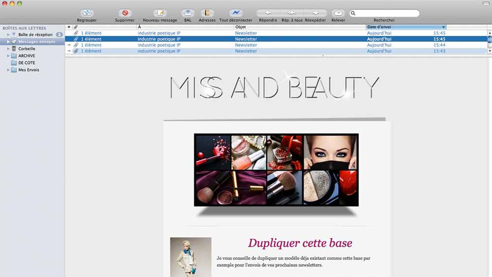 Newsletter Site E commerce Newsletter Annonce Site E commerce Miss and Beauty