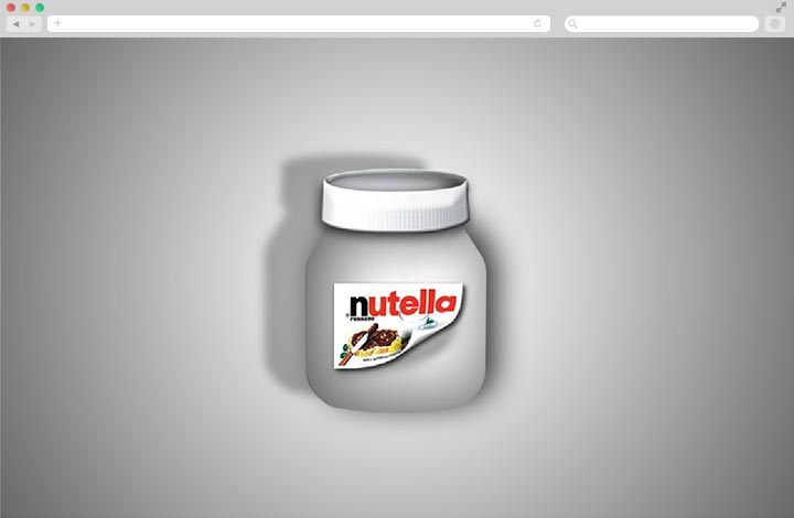 Projet site Nutella Page d'introduction