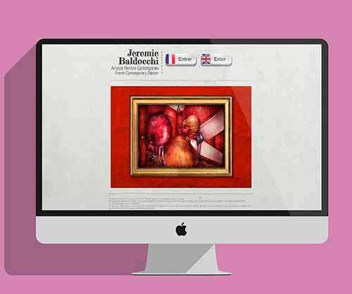 Site pour un peintre - Site internet du peintre contemporain Jérémie Baldocchi