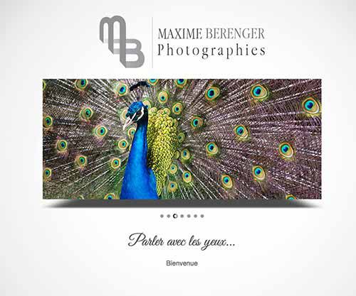 Création de site internet pas cher pour un Photographe - Création de site internet pour un photographe Maxime Berenger