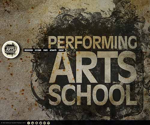 Création de site internet pas cher pour école artistique École professionnelle : Performing Arts School