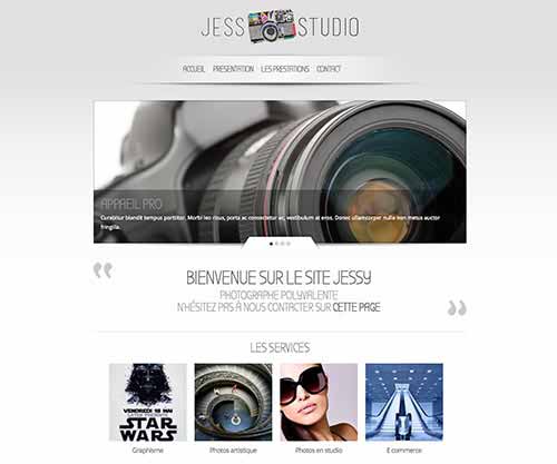 Création de site internet pas cher pour une photographe Jessy Photographe