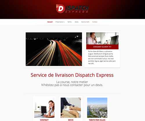 Création de Site Internet Pas Cher de Livraison Express - Création de site internet de livraison express Dispatch Express