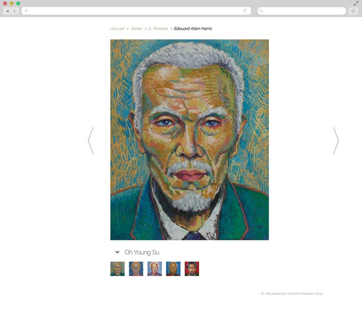 Création de Site Internet Pas Cher pour Artiste Peintre Exemple d'une galerie de peintures