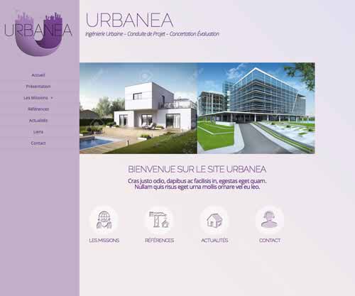 Création de site internet pas cher pour un cabinet d'architectes Cabinet d’architectes Urbanea
