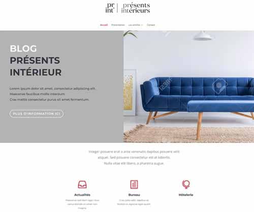 Création de site internet pas cher de design immobilier Présents Intérieurs - Actualités sur le design