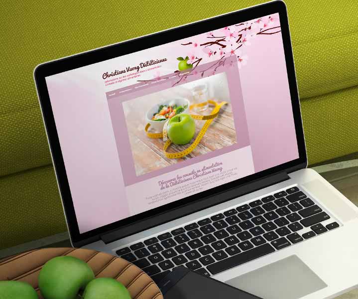 Création de Site Internet Pas Cher pour une Nutritionniste et Diététicienne - Création de site internet pour une nutritionniste et diététicienne 