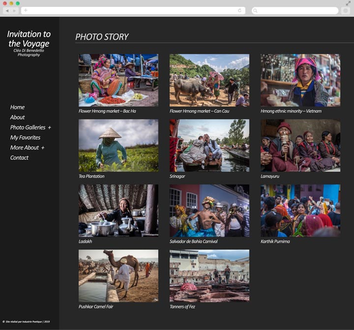 Création de site internet de voyage pas cher Liste des portfolios de photos