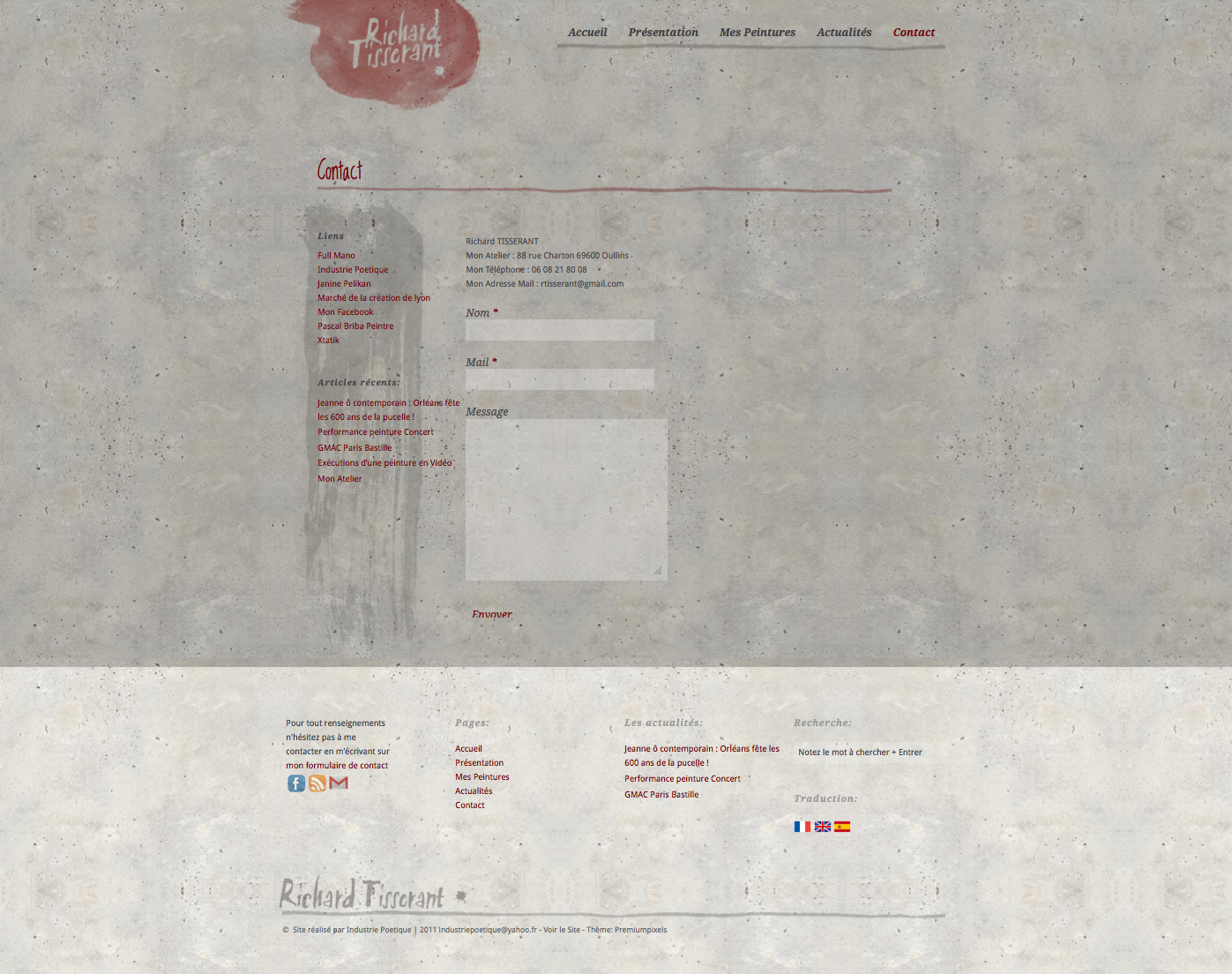 Exemples de Bas de Page, Footer, pour Site Internet 18- Exemple de footer avec plusieurs menus et informations