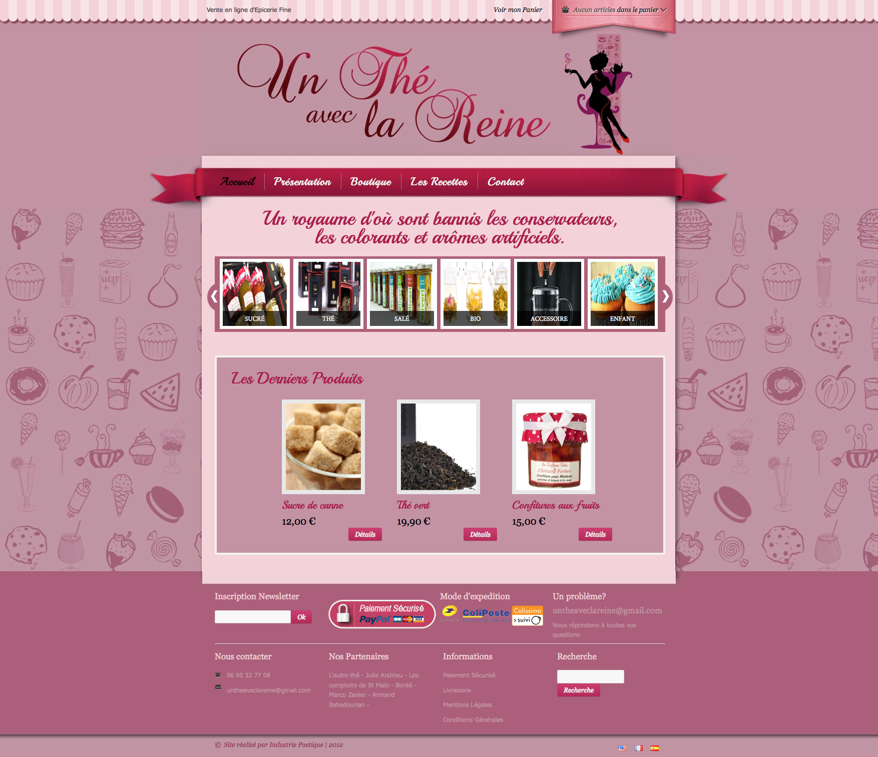 Exemples de Page d’Accueil pour Site Internet 4- Exemple de page d'accueil pour un site de vente en ligne