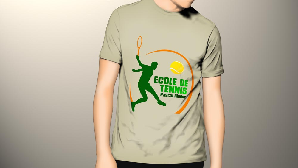 Exemples de Styles pour votre Logo Imprimé ou Web 31- Exemple de logo pour une école de tennis