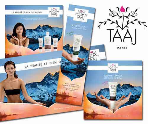 Affiche et habillage d'un stand de presentation Pour le laboratoire TAAJ
