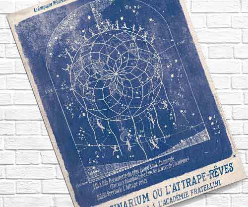 Création d'affiche pour un spectacle Spectacle L’Imaginarium ou l’Attrape-Rêves
