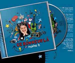 Création de pochette de disque par chère pour une chanteuse - Disque pour une chanteuse Marine B