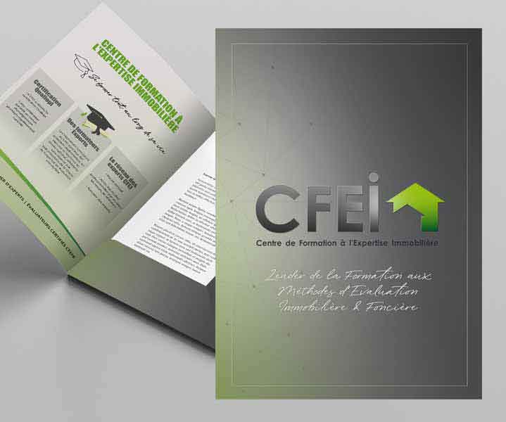 Création de pochettes à rabat pour ranger des documents Charte graphique pour un porte document