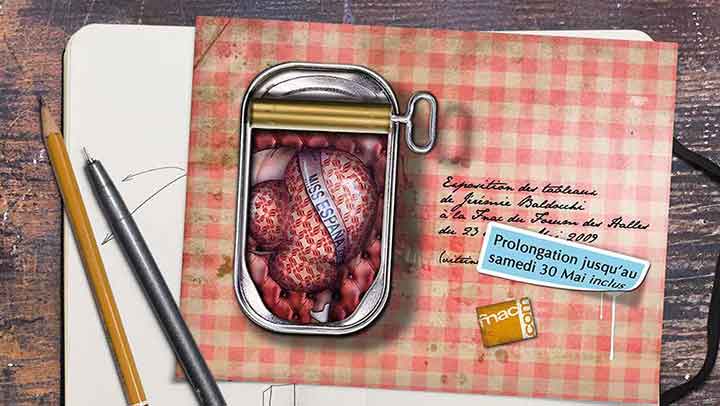 Invitations pour Exposition de Peinture Invitation pour une Exposition d'oeuvre artistiques Carton d'invitation format A5