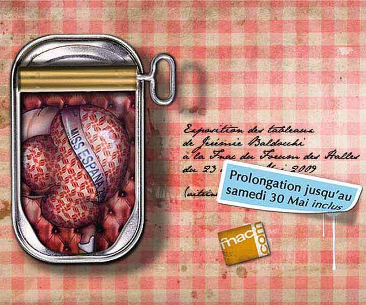 Invitation pour une Exposition d'oeuvre artistiques Carton d'invitation format A5