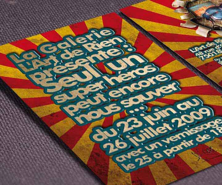 Invitation pour Exposition de Peinture - Invitation pour une Exposition de Peinture Format A5