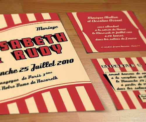 Faire part pour un Mariage Pour une agence d’essentiellement