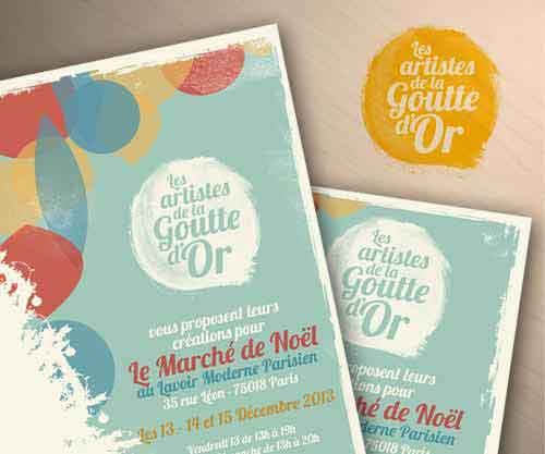 Création de Flyers pour un événement artistique Association d’artistes Portes d'Or