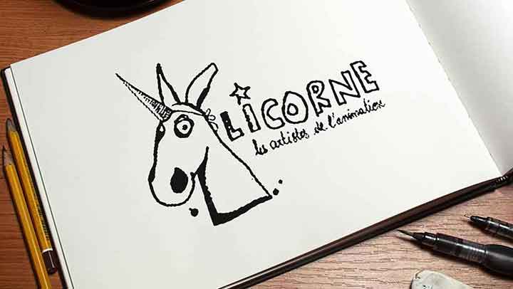 Création de logo pas cher pour une agence de production spectacles Création de logo pour une agence de production de spectacles La Licorne