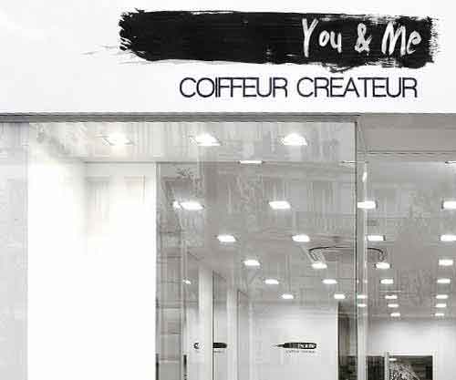 Création de logo pour un salon de coiffure Salon You and Me