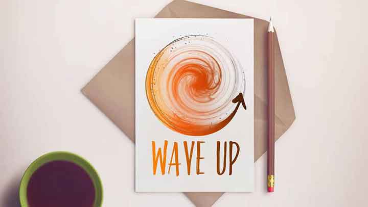Création de Logo Pas Cher pour une Coach Création de logo pas cher pour Coach Coach Wave Up
