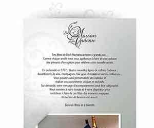 Newsletter Maison du cadeau - Newsletter Maison du cadeau Société de vente de cadeaux