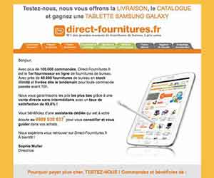 Création de Newsletter pour une Société de Vente par Correspondance - Création d'une newsletter pour une société de vente par correspondance Société Direct Fournitures