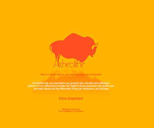 Projet Site Archéolithe Site internet de 9 pages administrables par le client
