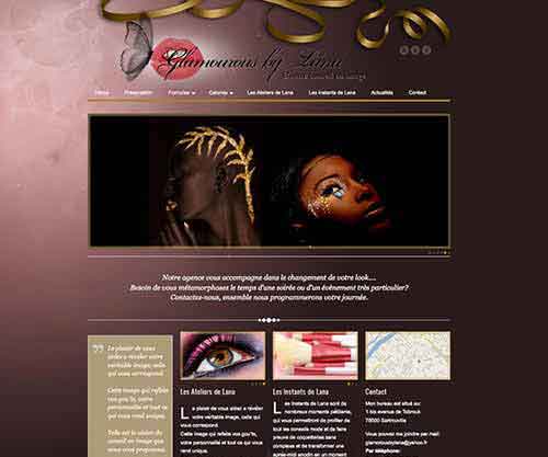 Création de site internet pas cher pour une agence de coaching Coaching en image Glamorous by Lana