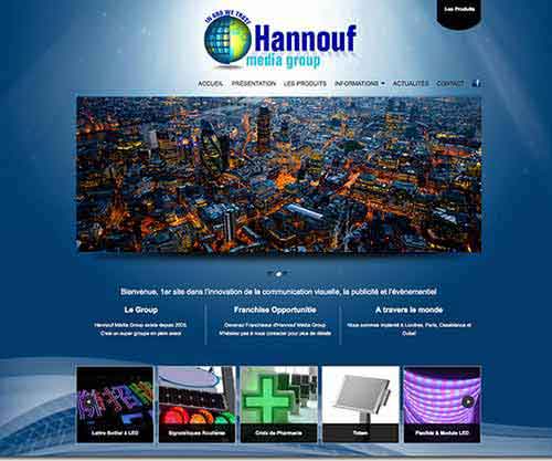 Création de Site Internet Pas Cher pour une Société de Vente de Luminaire - Création de site internet pas cher pour société de vente de luminaire Les luminaires Hannouf Media Group