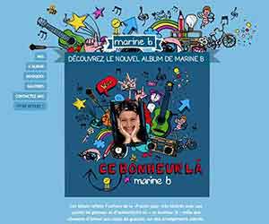 Création de site internet pas cher pour une Chanteuse - Création de site internet pour une Chanteuse Marine B