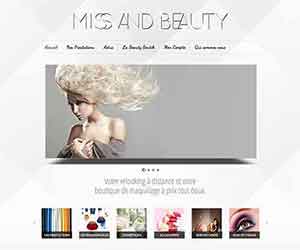 Création de site internet E commerce pas cher pour des produits cosmétiques - Création de site internet E commerce de produits cosmétiques Miss and Beauty