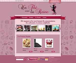 Création de site internet E commerce pas cher pour Épiceries Fines - Création de site internet E commerce de vente d'Epiceries fines Un Thé avec la Reine
