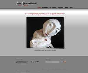 Création de site internet pas cher pour Sculpteur - Création de site internet pour un Sculpteur Anne-Sylvie Dodeman
