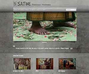 Création de Site Internet Pas Cher pour Peintre et Photographe - Création de site internet pour peintre et photographe Peintre et photographe Satine Recoussine