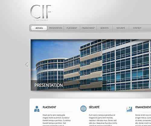 Création de site internet pas cher pour un Organisme Financier Crédit Financier International