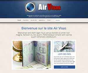 Création de Site Internet Pas Cher de Demande de Visas - Création de site internet de demande de visas Demande de visas : Air Visas