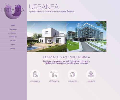 Création de site internet pas cher pour un cabinet d'architectes Cabinet d’architectes Urbanea