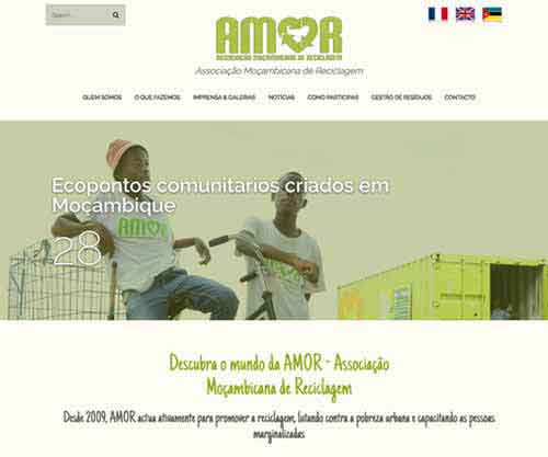 Création de site pas cher pour une association humanitaire L'association Amor