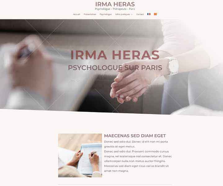 Création de site internet pour une psychologue Conseil pour aider à vous choisir en tant que psychologue