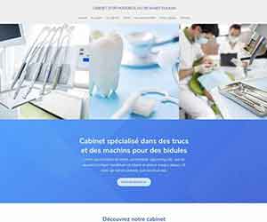 Création de site internet pas cher pour un cabinet dentaire - Création de site internet pour un cabinet dentaire Pages informatives et de conseil pour un dentiste