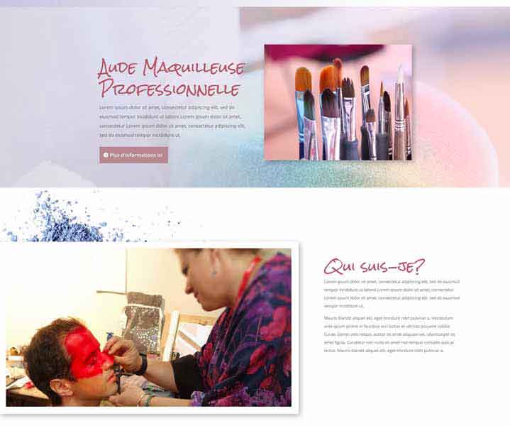 Création de site internet pour maquilleuse professionnelle 